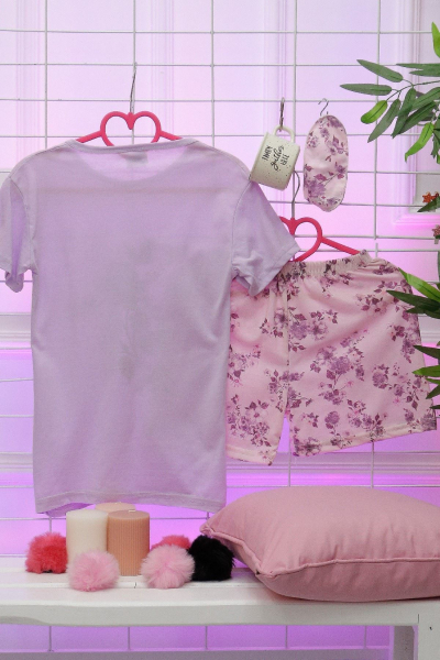 Şortlu Pijama Takımı Lila - 1008.1048.